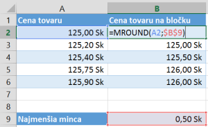 Zaokrúhľovanie na najbližší násobok